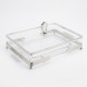 Acrylic & Metal Rectangular Serving Platter Large